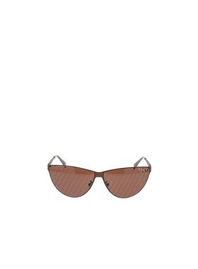 FENDI 男士太阳镜 FE40138U49F SS2024 棕色 猫眼太阳镜