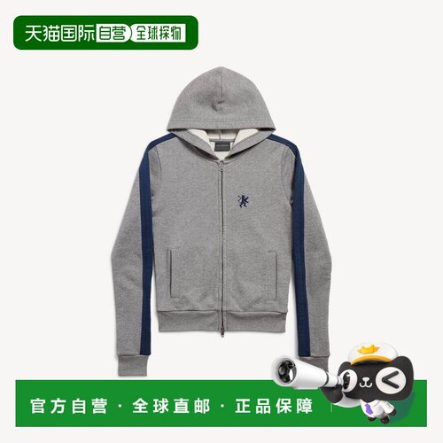 自营欧洲直邮Balenciaga巴黎世家 Lion女士麻灰色/海军蓝棉质拉链