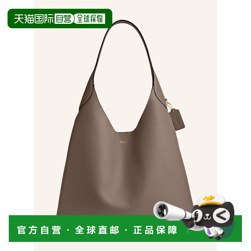 1h可退 香港直邮COACH 女士手提包 100158821812002 CO 卡其色 BR