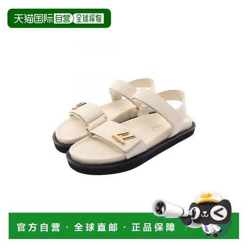 日本直邮中古vintage二奢LouisVuitton路易威登女S级99新牛皮鞋白