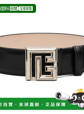 香港直邮Balmain 巴尔曼 男士 黑色 Leather P 腰带 DM1WJ016LVTL