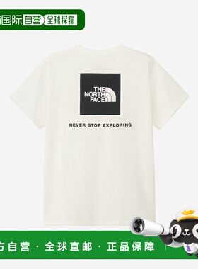 日本直邮THE NORTH FACE 短袖后背方形徽标T恤NTW32447新款