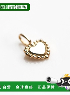 1h可退 日本直邮cui-cui K10YG 黄金心形项链吊坠 781273cuicui