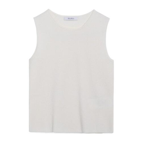 MAX MARA 女士背心吊带 FOSCOCO001 AW2024 白色 无袖背心
