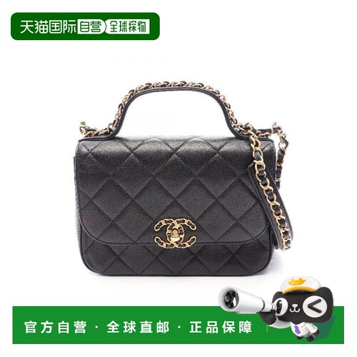 日本直邮中古二奢Chanel香奈儿女包A级95新CHANEL 19 系列羊皮斜