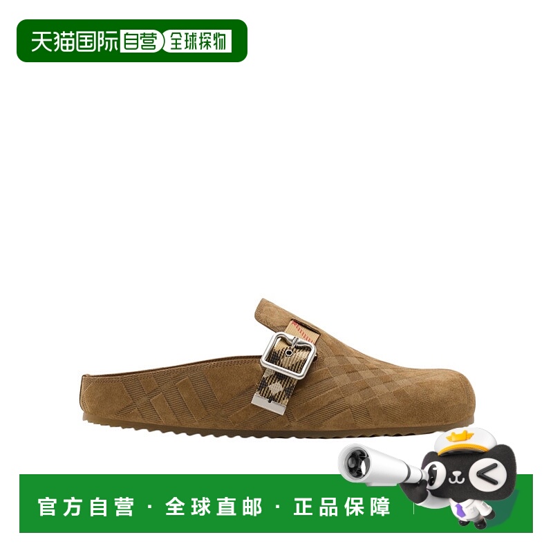 1h可退 香港直邮burberry 男士 时尚休闲鞋穆勒鞋拖鞋单鞋半拖鞋