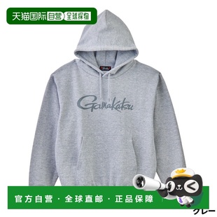 Wear 码 Logo 灰色GM3790 连帽衫 日本直邮Gamakatsu