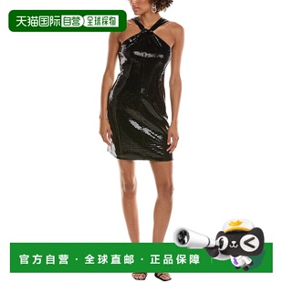 自营 Halston Tobi 鸡尾酒礼服 - 黑色 美国奥莱直发包臀裙