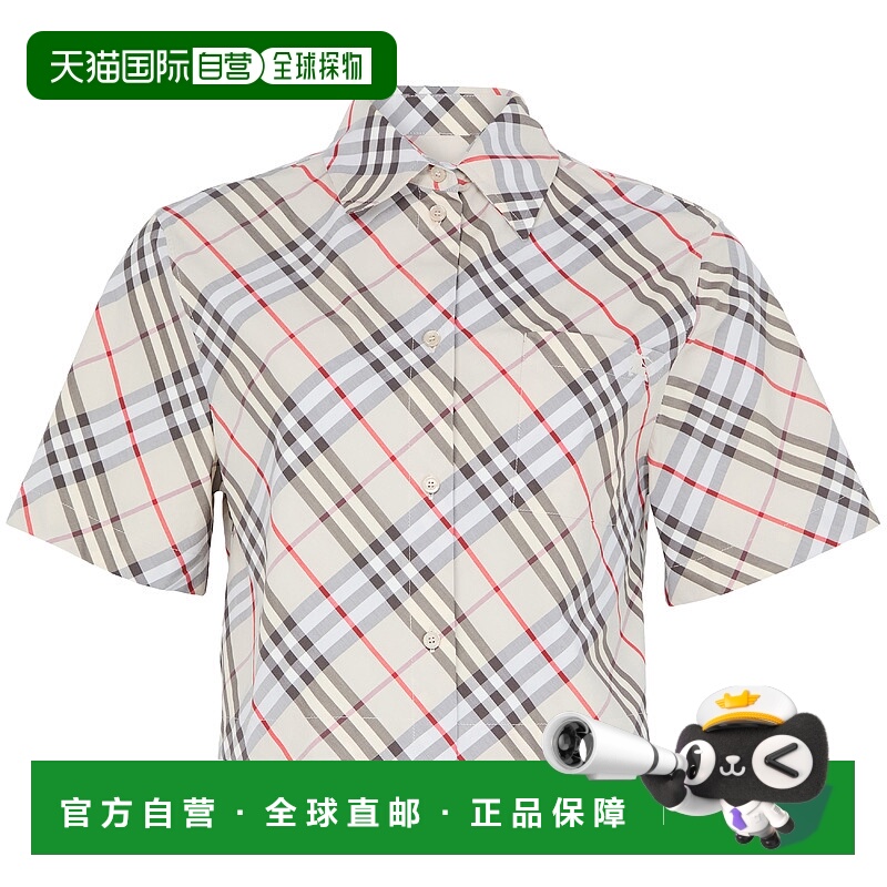 欧洲直邮BURBERRY 25秋冬  BURM7QJNBRW 女士 短袖衬衫