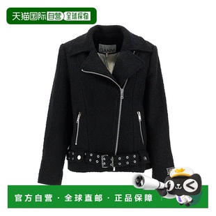 SS2025 W0026099 黑色 Boucle Bike 香港直邮GANNI Wool 女士外套