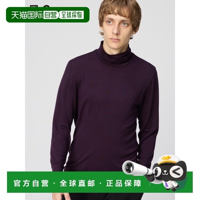 日潮跑腿UNIQLO优衣库 保暖 Heattech 羊绒混纺高领七分袖T恤 487