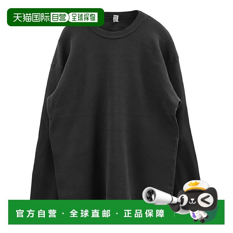 日本直邮Los Angeles Apparel 男士保暖长袖T恤纯色厚重