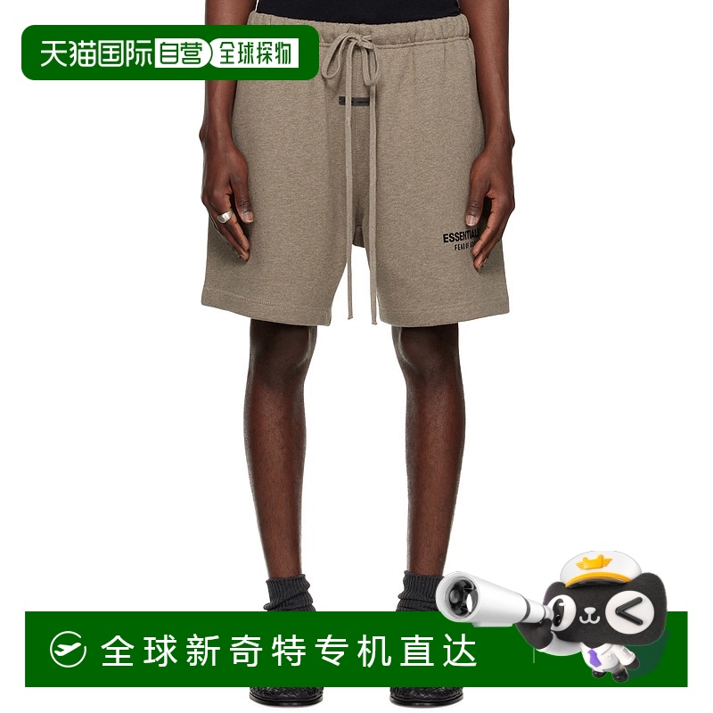 1h可退 香港直邮潮奢 Essentials 男士 灰色 Classic 运动短裤 16