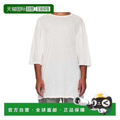 香港直邮Rick Owens 圆领短袖 T 恤 RU02E1274UC