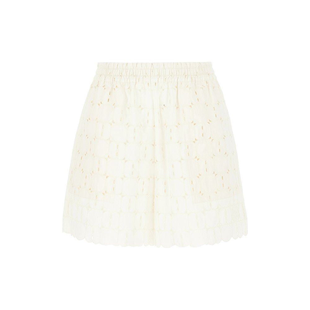 潮奢 Moncler 盟可睐 女士 laces 米白色短裤 2B00011598IP034