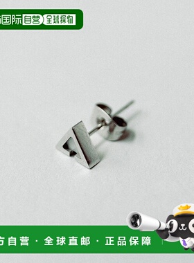 1h可退 日本直邮THEE 男士 三角形品牌Logo耳钉  IILOH251009配饰