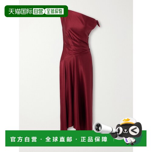 1h可退 Staud/Portia tie-detailed女士中长连衣裙