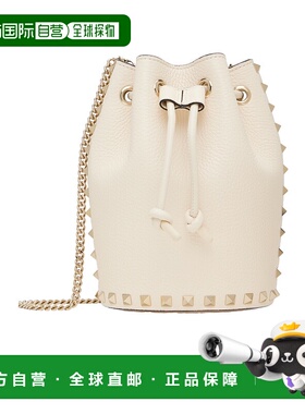 香港直邮VALENTINO 女士斜挎包 WP0AI4VSHI16 SS2025 白色 抽绳单