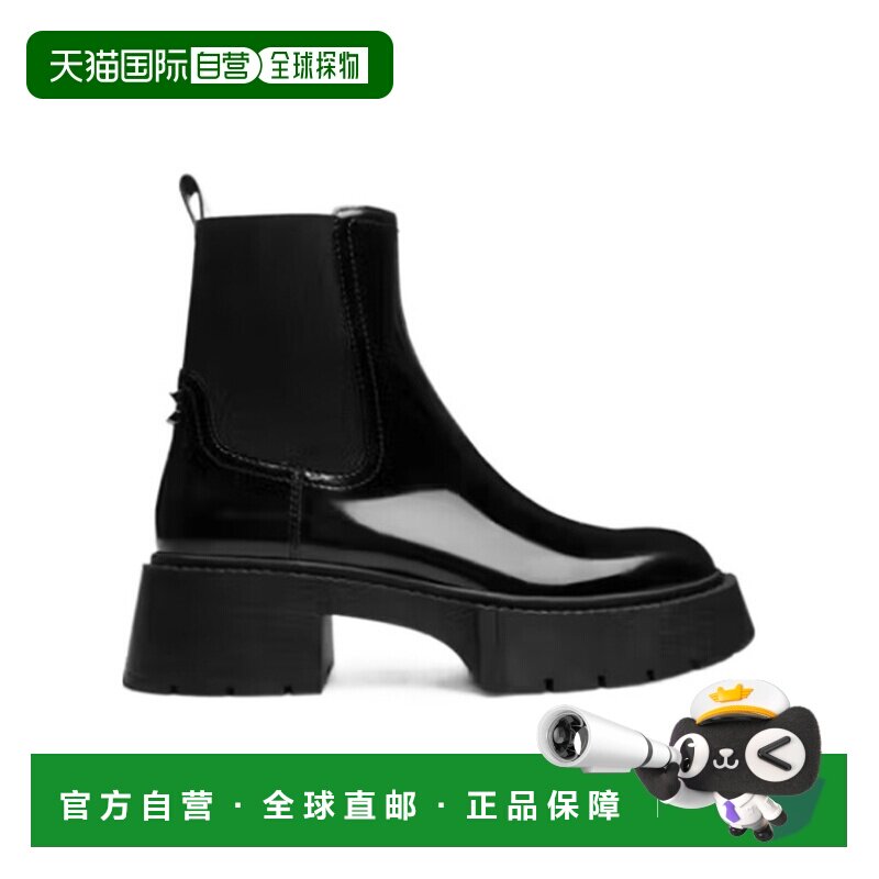 1h可退 香港直邮COACH 女士靴子 CCH90BLK SS2026 黑色 Leah 厚底