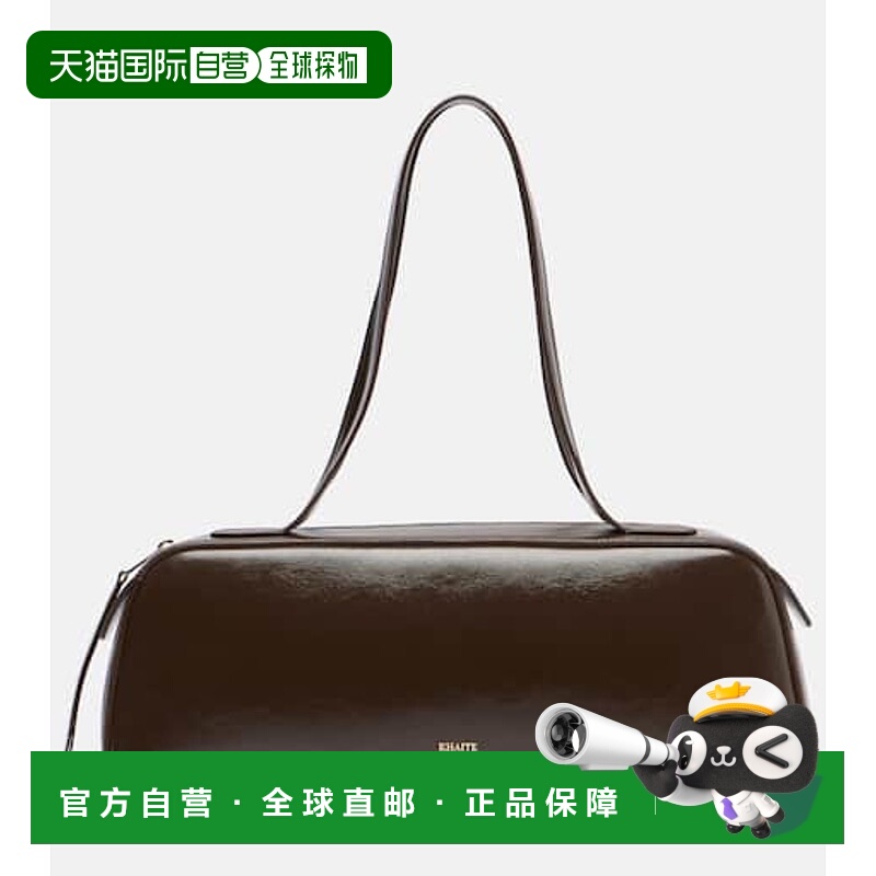 1h可退 香港直邮KHAITE 女士 Simona 皮革肩包 brown棕色 舒适时