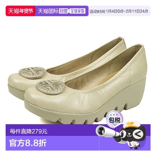 日本直邮FIRST CONTACT高跟鞋坡跟鞋底时尚休闲女士鞋跟6CM 39001