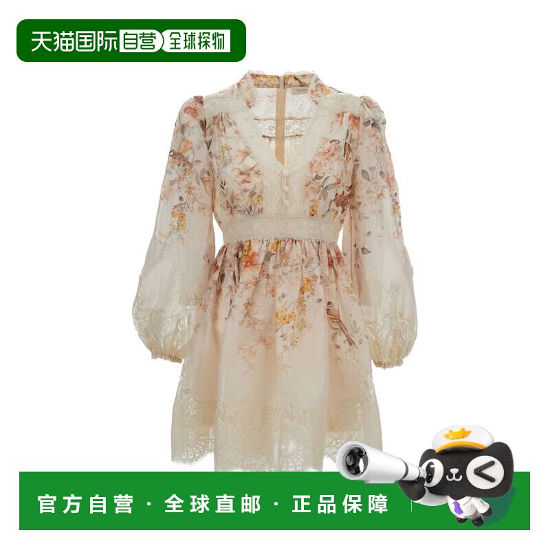 1h可退 ZIMMERMANN 女士 LUNA 印花迷你连衣裙 7934DS261