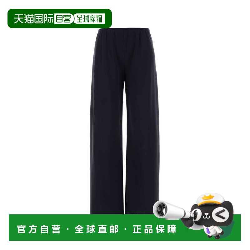 1h可退 The Row 女士 GALA 海军蓝针织裤子 1766SW196休闲裤图片