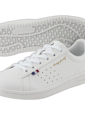 日本直邮Le coq sportif LA ROLAND SL 白色海军蓝休闲鞋 QL1VJC0