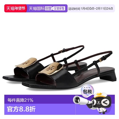 1h可退 香港直邮Tory Burch 托里 伯奇 女士 Georgia 25 mm 露跟