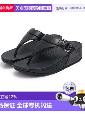 韩国直邮FITFLOP Lulu Adjustable 真皮女士人字拖 黑色 ES8-090