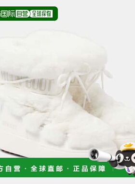 1h可退 香港直邮Moon Boot 月亮靴 女士 MB Ltrack 仿皮草修饰雪