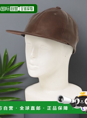 1h可退 日本直邮POTEN男装 牛革材质 6片帽款 皮质质感休闲帽 670