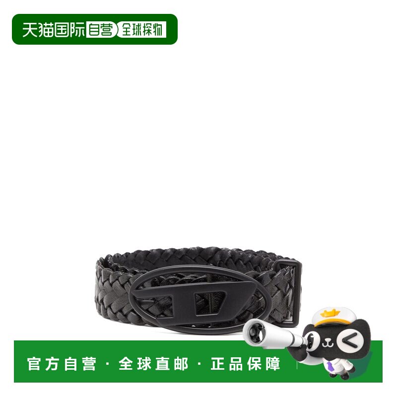 香港直邮DIESEL 男士腰带 X10590P8800H1669 SS2026 黑色 Belt In