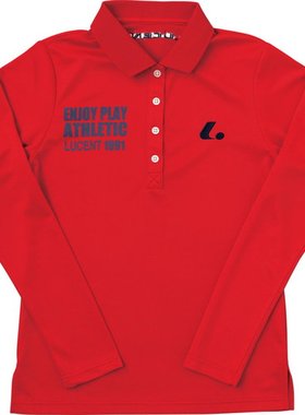 日本直邮LUCENT 女式长袖 Polo 衫红色网球 XLP4921 女式