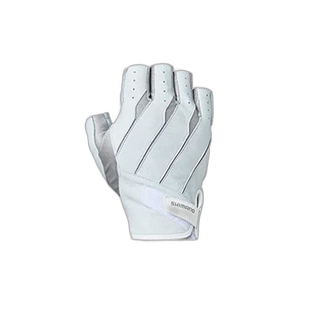 【日本直邮】Shimano禧玛诺 皮革手套 无指头 GL-016V 灰色 S