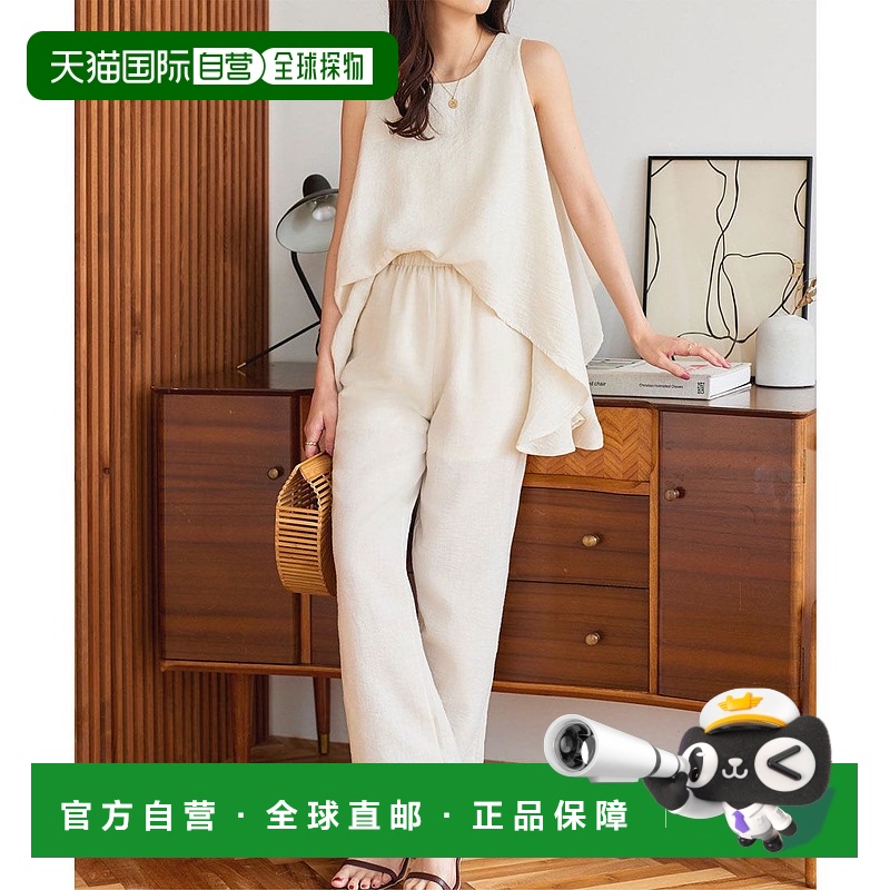 【日本直邮】KOBE LETTUCE 女士 直筒裤运动休闲百搭舒适外穿