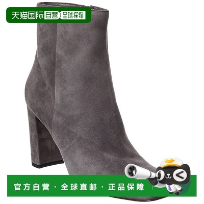 自营Gianvito Rossi Trish 85麂皮靴-灰色 美国奥莱直发女靴