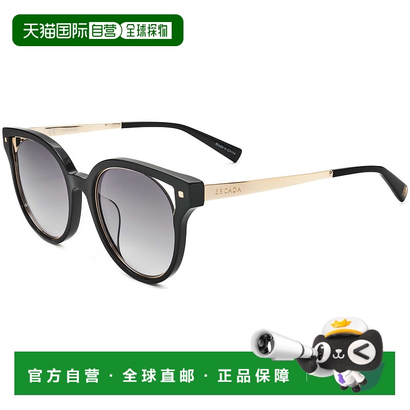 自营 Escada女式51毫米棕色太阳镜-黑色 美国奥莱直发艾斯卡达