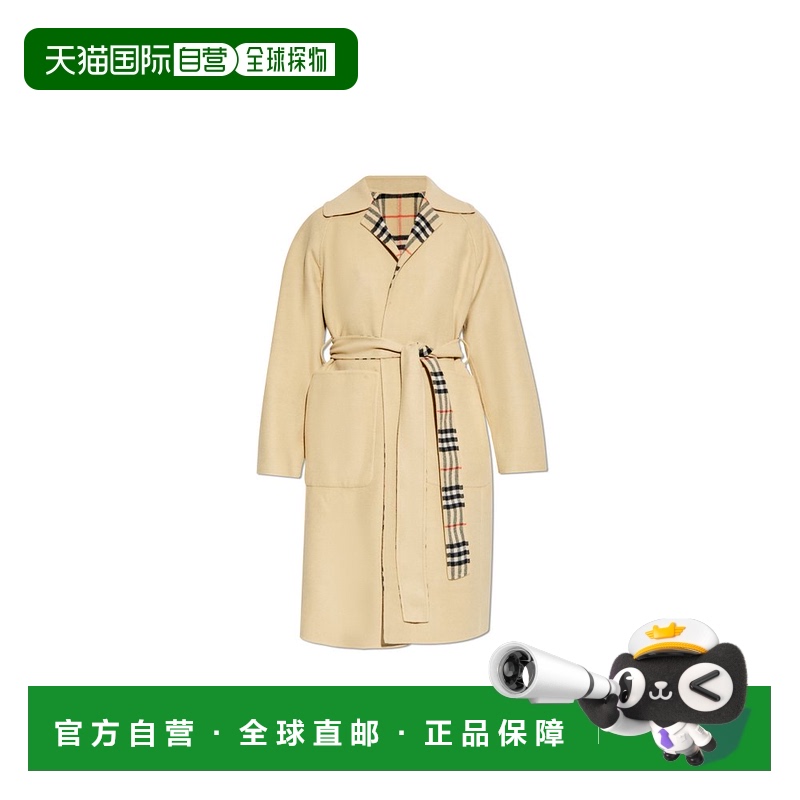 1h可退 欧洲直邮burberry 女士 大衣羊毛
