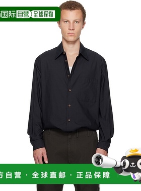 香港直邮Lemaire 男士 黑色 Regular 衬衫 SH1201LF1500