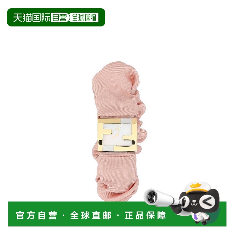 1h可退 香港直邮潮奢 Fendi 芬迪 女士 矩形手表 FOW848A85F新款