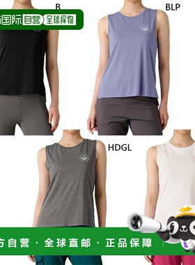 日本直邮G-FIT 女士无袖上衣健身训练服灰/紫色GAC674TT