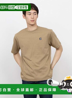 日本直邮 THE NORTH FACE 男士户外半袖小盒子标志T恤 NT32445 棕