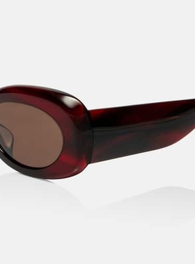 1h可退 香港直邮KHAITE 女士 x Oliver Peoples 1992C 椭圆形太阳