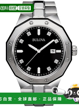 自营Bulova Men's Classic Black Dial Watch - black 美国奥莱直