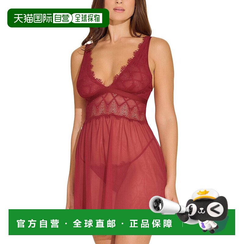 自营 Cosabella诱惑娃娃-红色 美国奥莱吊带性感直发睡衣连衣裙