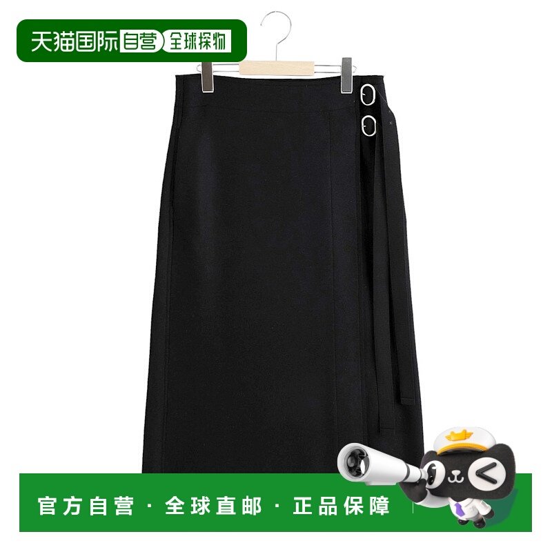 1h可退 日本直邮JIL SANDER 女士经典羊毛系带半身裙 J40MA0157J2
