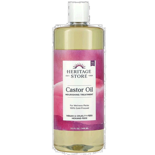 香港直邮Heritage Store蓖麻油无香型冷榨无己烷960ml正品舒缓