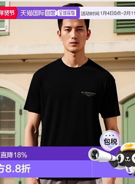 1h可退 香港直邮Givenchy 纪梵希 男士 圆领短袖T恤 BM71NK3YRV