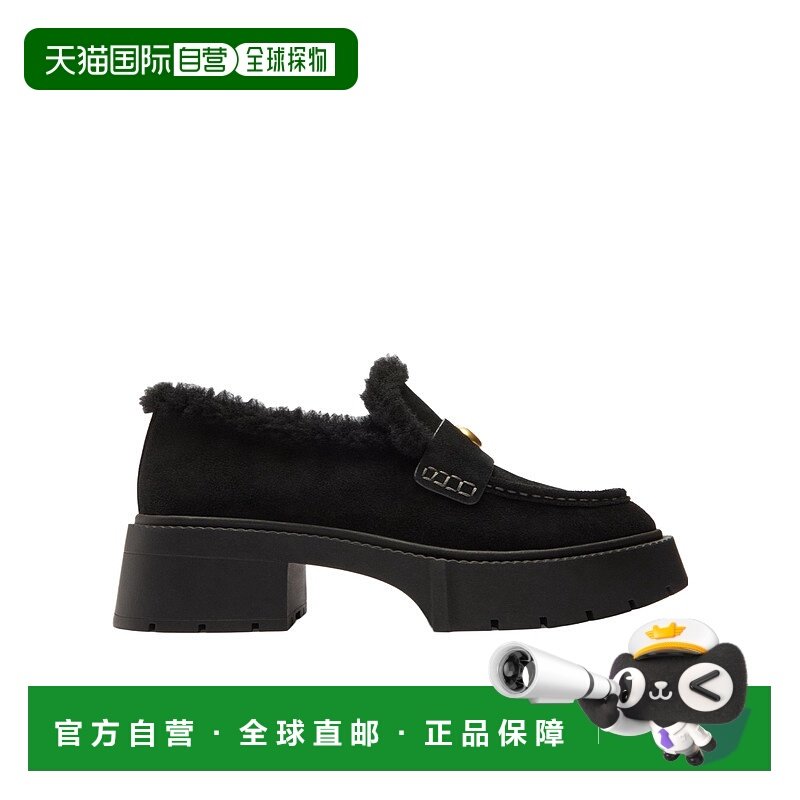 1h可退 香港直邮COACH 女士休闲鞋 CCH84BLK AW2025 黑色 Leah 厚